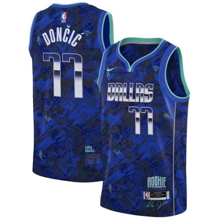DALLAS MAVERICKS NIKE LUKA DONCIC ROOKIE OF THE YEAR SWINGMAN JERSEY
