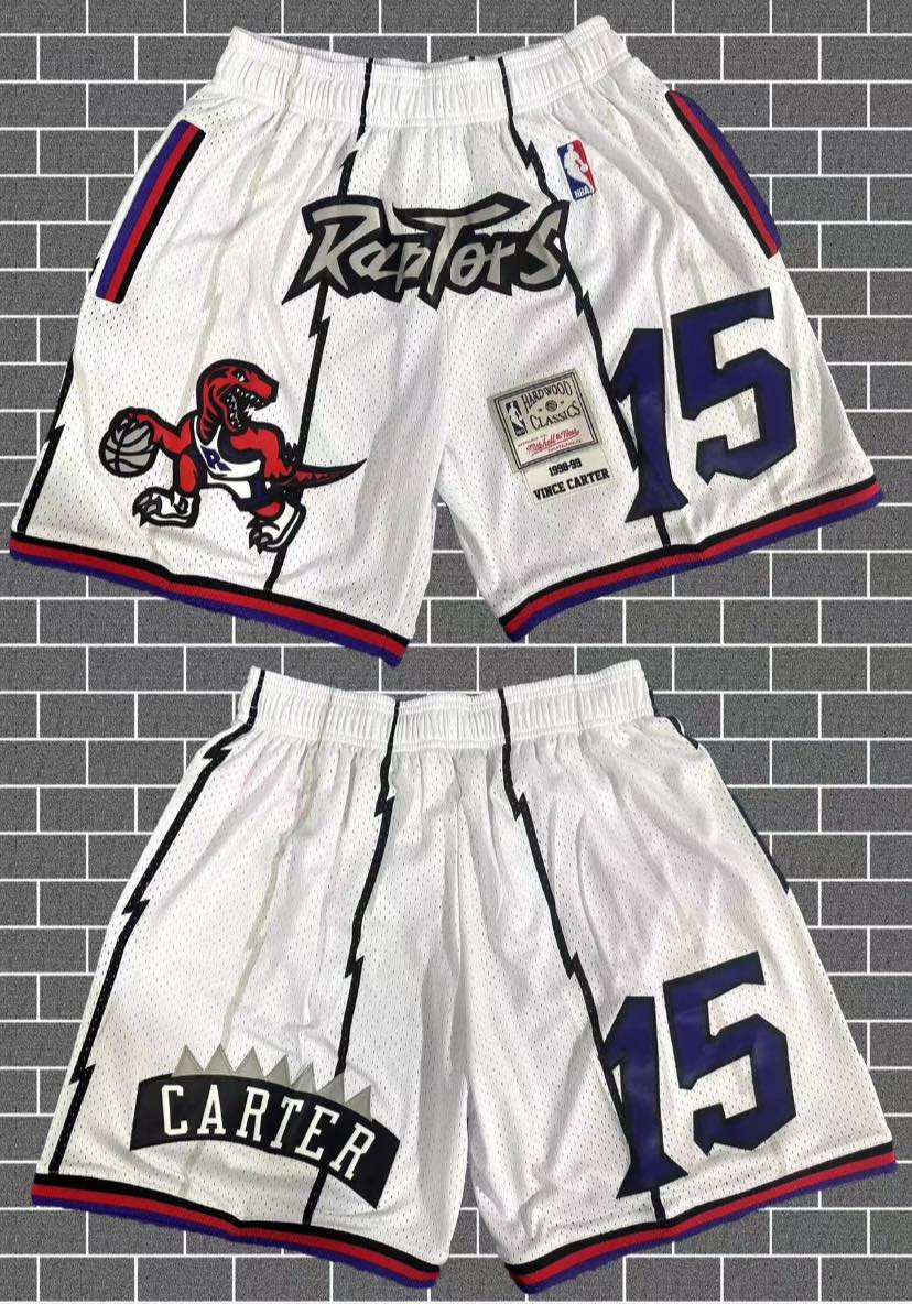 Just Don Retro Raptors Carter White #15