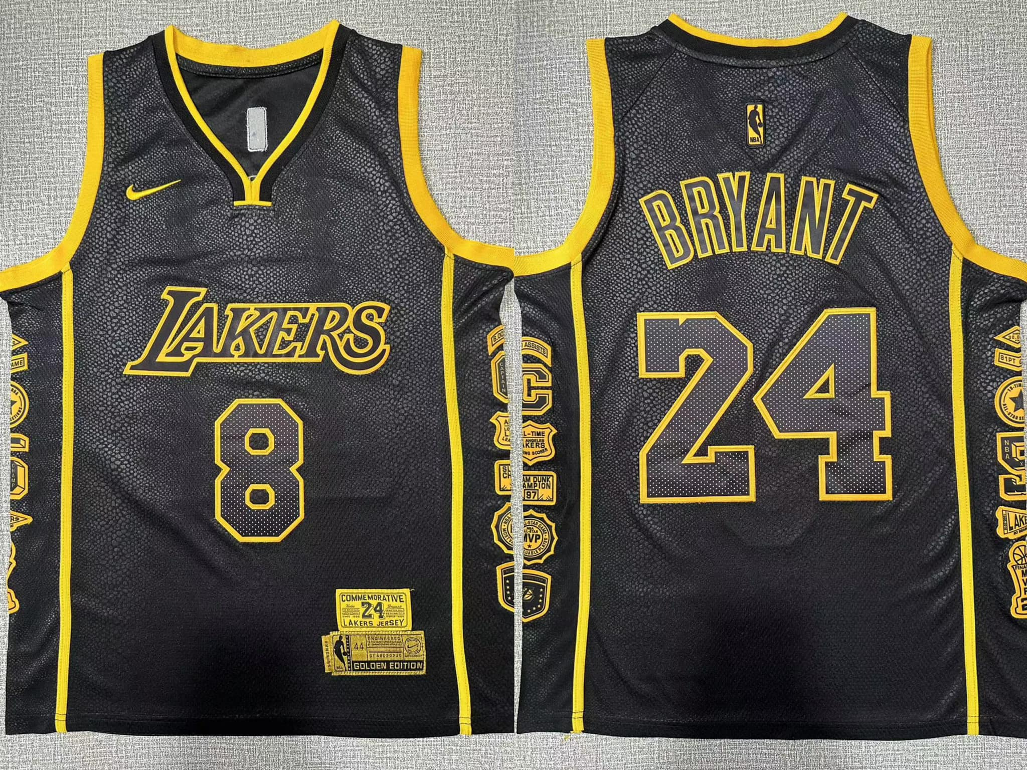 LA Lakers Bryant Jersey Black