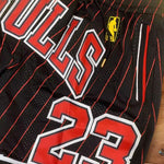 Just Don Retro   #23  Bulls Jordan Black Striped