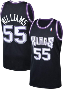 Jason Williams #55 Sacramento Kings Black 2000-01