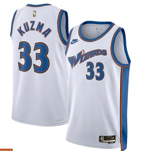 Washington Wizards Nike Classic Edition Swingman Jersey - White - Kyle Kuzma - Unisex