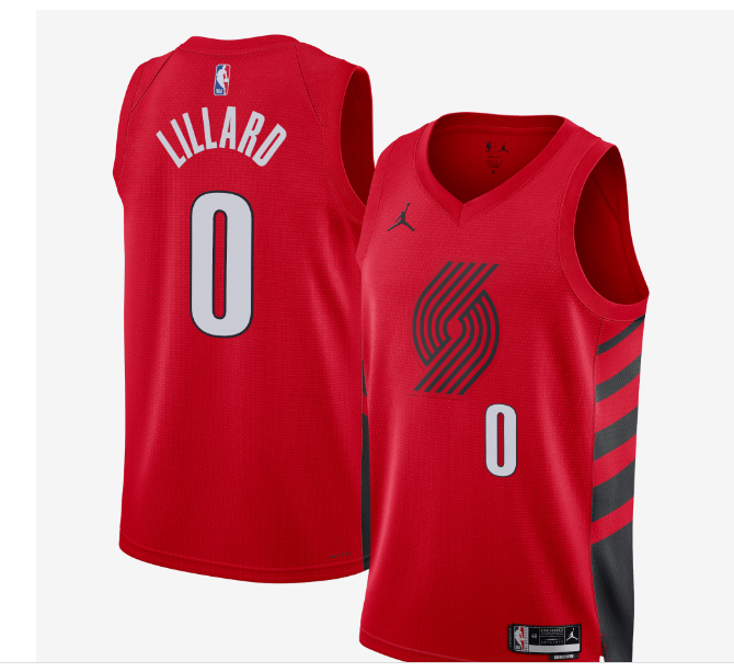 Portland Trail Blazers Jordan Statement Edition Swingman Jersey Red Liliard