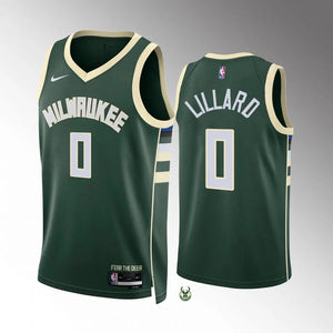 Milwaukee Bucks Damian Lillard Green