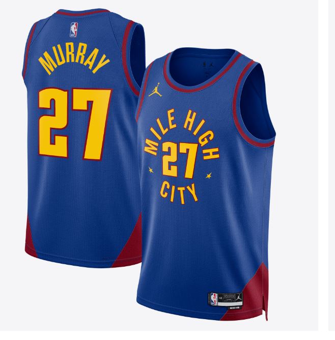 Denver Nuggets Jordan Statement Edition Swingman Jersey - Blue - Jamal Murray