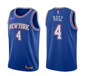 New York Knicks Derrick Rose Blue