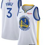 Poole White Golden State Warriors 2020/21 Swingman Badge Jersey - Association Edition