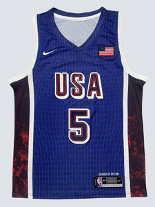 Anthony Edwards Men’s USA Basketball Nike Unisex 2024 Swingman Player Jersey - Navy