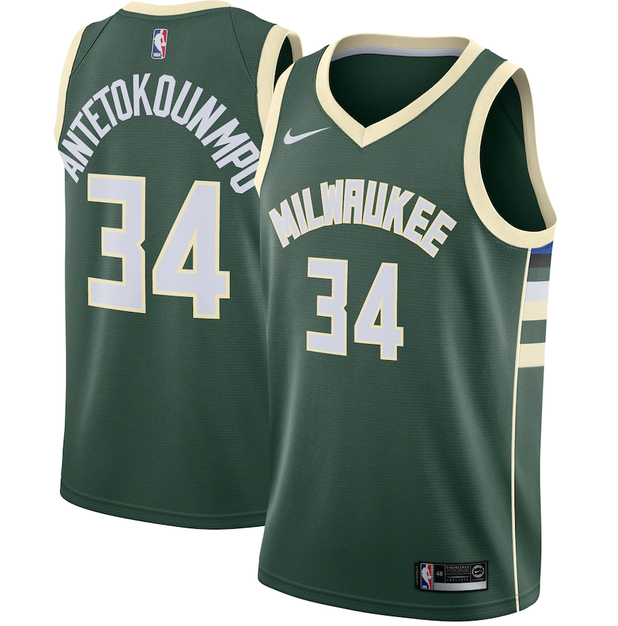 Milwaukee Bucks Giannis Antetokoumpo GREEN