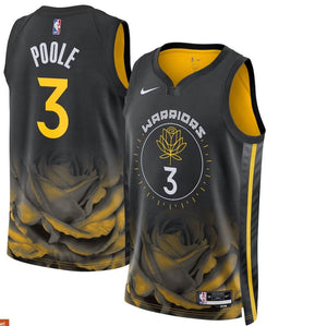 POOLE Golden State Warriors Nike City Edition Swingman Jersey 22