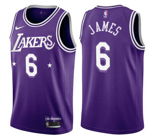LA Lakers LeBron James Purple 2021/22 Swingman Jersey - City Edition