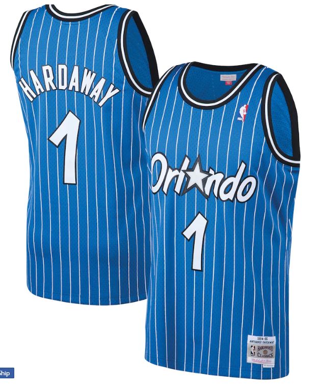 Orlando Magic Penny Hardaway Mitchell & Ness Blue Big & Tall Hardwood Classics Jersey