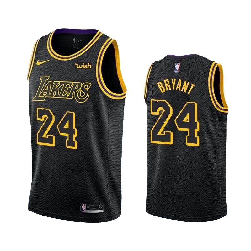 Kobe Bryant Black Mamba Lakers Jersey — SportsWRLDD