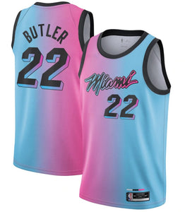 Miami Heat Jimmy Butler City Edition BLUE/PINK