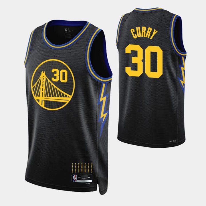 Men 30 Stephen Curry City Jersey Black Golden State Warriors