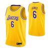 LA Lakers LeBron James YELLOW No.6