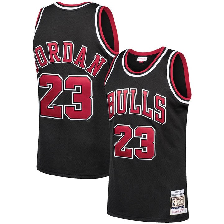 Michael Jordan Black And Red Split Bulls Jersey! for Sale in Vero Beach, FL  - OfferUp