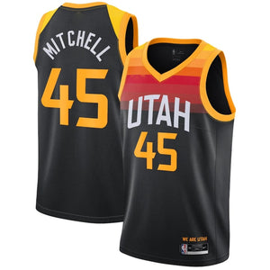 Utah Jazz Donovan Mitchell BLACK/YELLOW