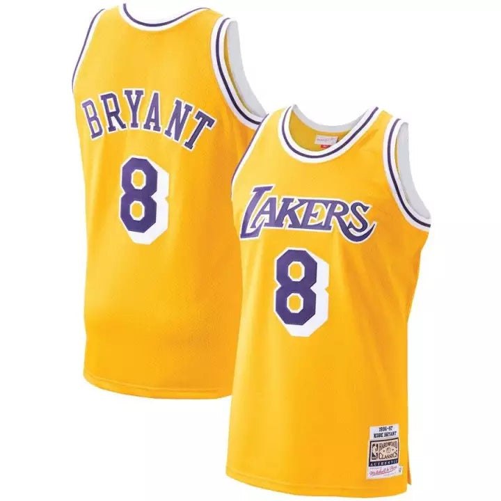 Retro LA Lakers Kobe Bryant YELLOW